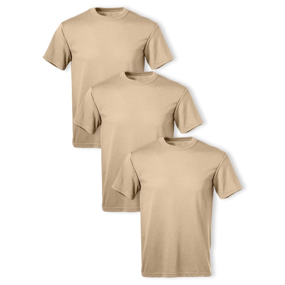 HOTSoffe Men's 3 Pack - USA Poly/Cotton Military Tee
