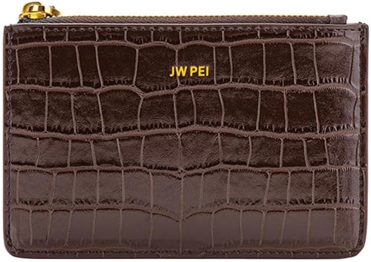 HOTJW PEI Abacus Artificial Crystal Mini Top Handle Bag - Black Quinn Zipped Card Holder