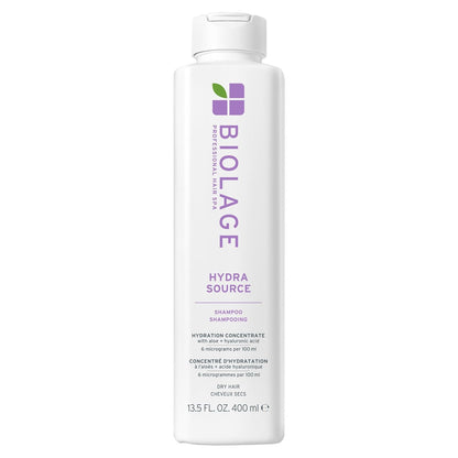 HOTBiolage Hydra Source Shampoo - For Fine to Medium Hair, Softens, Moisturizes & Adds Shine, For Dry Hair, Infused with Micro-Filtered Aloe Vera & Fermented Hyaluronic Acid, Vegan & Paraben-Free