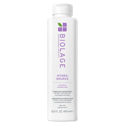 HOTBiolage Hydra Source Shampoo - For Fine to Medium Hair, Softens, Moisturizes & Adds Shine, For Dry Hair, Infused with Micro-Filtered Aloe Vera & Fermented Hyaluronic Acid, Vegan & Paraben-Free