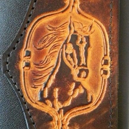 HOTHandcrafted Leather Trifold Wallet Horse