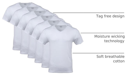 HOTGildan Men's V-Neck T-Shirts, Multipack, Style G1103