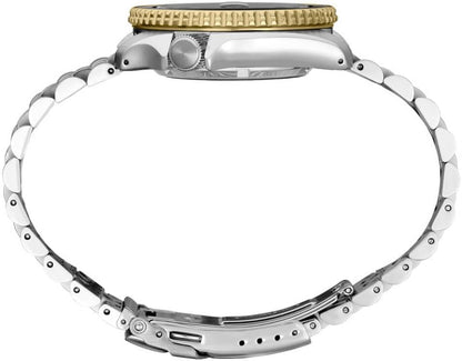 HOTSEIKO Automatic Watch for Men - 5 Sports Collection - Men's Sport Watch, Stainless Steel, GMT Hand - Water-Resistant 100M