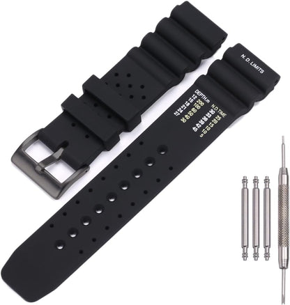 HOT22mm Silicone Watch Band Compatible with Citizen smart gen2 diver DAL1BP Men's Sport Waterproof Dive Strap Bracelet Watch Accessories
