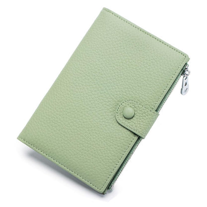 HOTJONON Wallet Women Rfid Blocking Small Compact Bifold Luxury Leather Pocket Wallet Ladies Small Purse with ID Window (Pink)