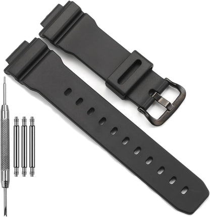 HOTReplacement Band Compatible with Casio 3232 DW9052 Men’s 200M WR Strap DW-9052 DW-004C DW-6900 GW-6900 G-2200 G-2210 Resin Bracelet 71606395