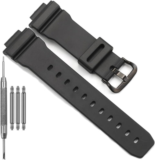 HOTReplacement Band Compatible with Casio 3232 DW9052 Men’s 200M WR Strap DW-9052 DW-004C DW-6900 GW-6900 G-2200 G-2210 Resin Bracelet 71606395