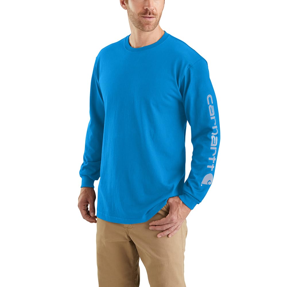 HOTCarhartt Men's Dearborn Loose Long-Sleeve Logo T-Shirt Closeout