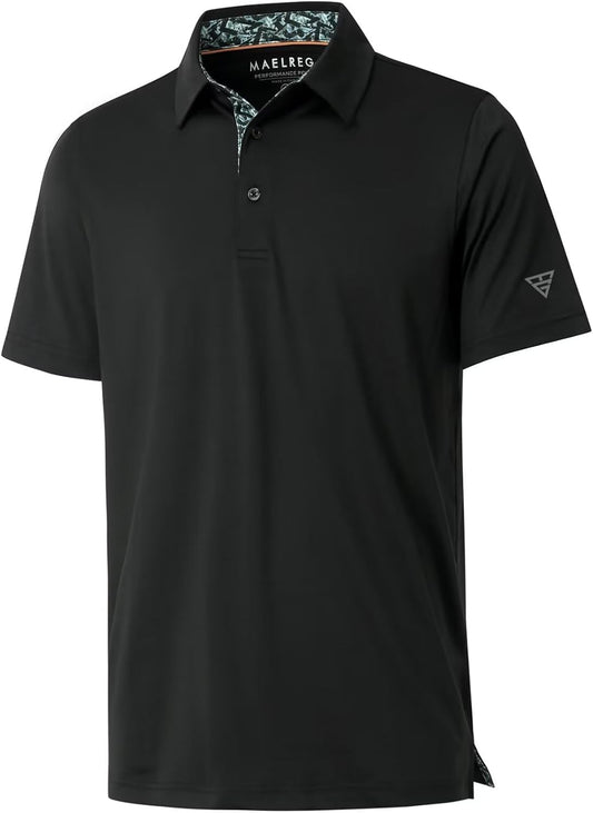 HOTMens Polo Shirts Short and Long Sleeve Casual Solid Stylish Dry Fit Performance Designed Collared Golf Polo Shirts for Men
