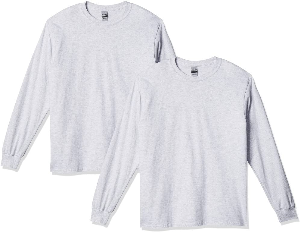 HOTGildan Adult Ultra Cotton Long Sleeve T-Shirt, Style G2400, Multipack