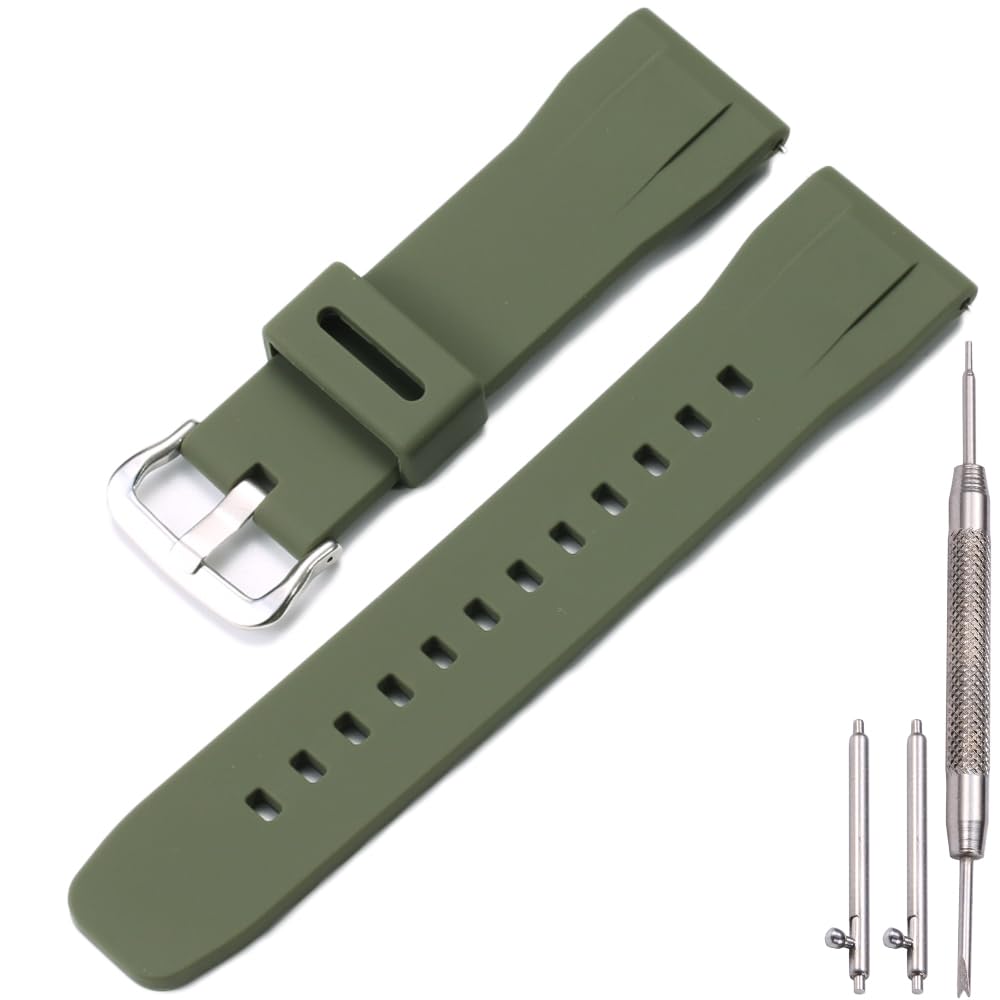 HOTwaterproof Silicone watchband Compatible with Casio Protrek PRG650 600 PRW6600 Men's sports Replacement Strap Bracelet 24mm Quick release Watch Strap