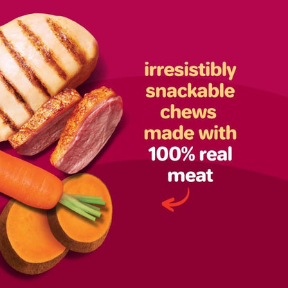 HOTOinkies Hearty Kabobs Rawhide‑Free Dog Treats, 18 Count