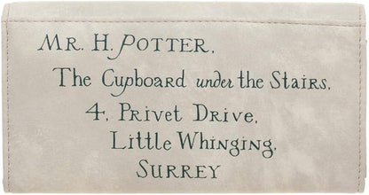 HOTBioworld Hogwarts Letter w/Crest Seal One Size Fits Most Faux Leather Wallet
