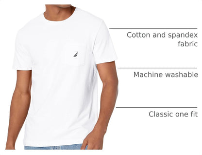 HOTNautica Men's Classic Fit Pocket T-Shirt | Designed Exclusively for Big & Tall Men