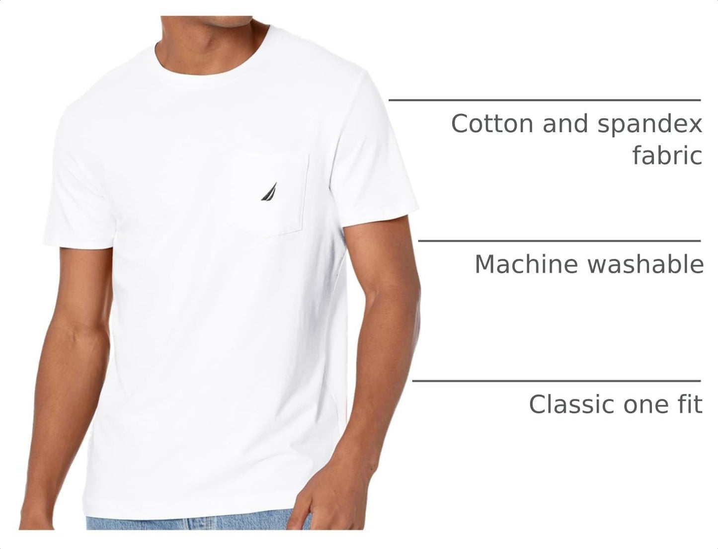 HOTNautica Men's Classic Fit Pocket T-Shirt | Designed Exclusively for Big & Tall Men