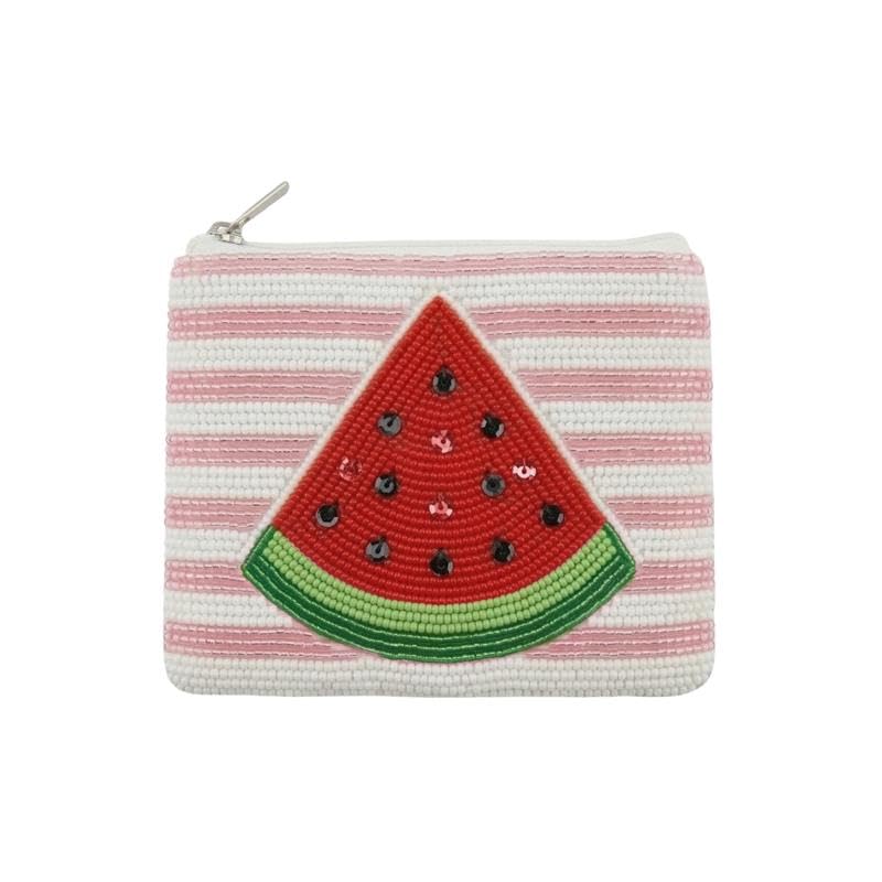 HOTBeaded Coin Purse Change Zipper Pouch Wallet Tacos & Tequila | Handmade Beadwork, Compact Organizer, Cash Holder, Card Storage, Makeup Pouch, Giftable Accessory, Everyday Carry