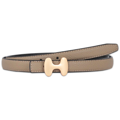 HOTAurolran Women's Leather Belt with Buckle - Ideal for Dresses, Jeans, and Coats