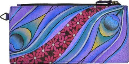 HOTAnna by Anuschka Women's Hand Painted Genuine Leather Organizer Wallet | Hand Painted