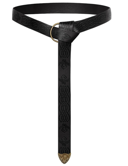 HOTScarlet Darkness Medieval Leather Belt Renaissance Accessory Pirate Viking Belt for Men Women