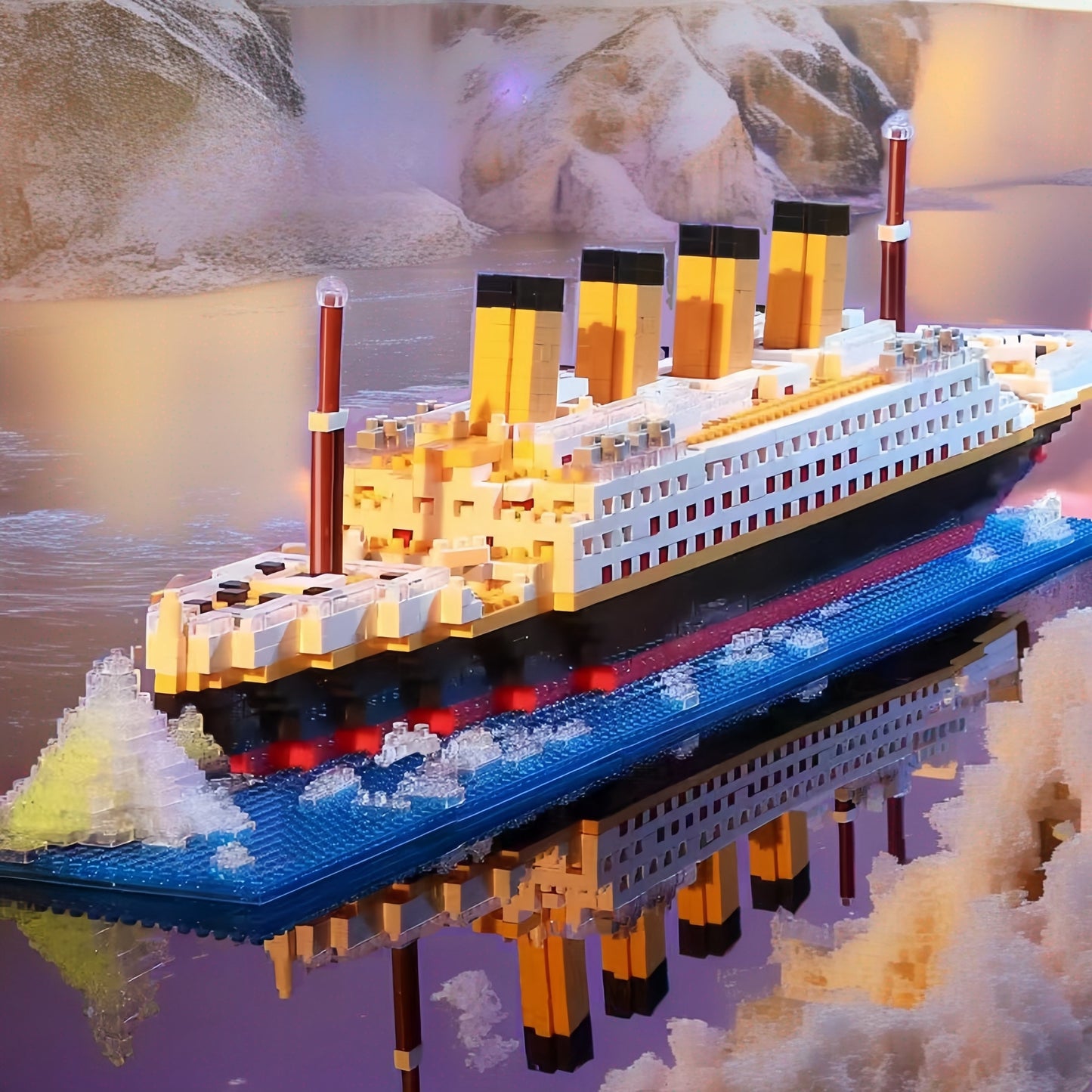 2500+pcs Building Blocks Assembled Toys Titanic Jumbo Educational Intelligence Cruise Model Gift, Halloween/Thanksgiving Day/Christmas gift,