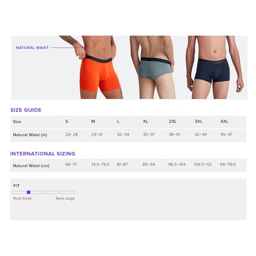 MeUndies – Men’s Boxer Briefs with Fly – 6” Inseam with Breathable and Comfortable Tencel Micro Modal Fabric – 3 Pack