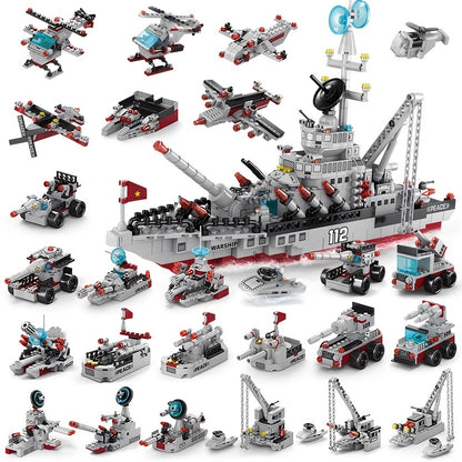 Aircraft Carrier Building Blocks - Fun Educational Toys for Kids!