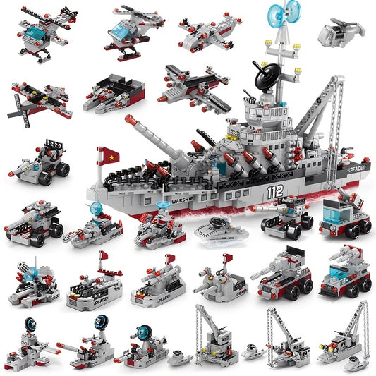 Aircraft Carrier Building Blocks - Fun Educational Toys for Kids!