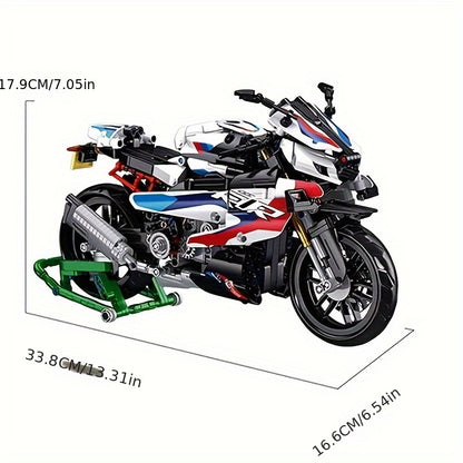 Technical Motorcycle Building Block Model, Vehicle City Racing Car Locomotive Toys Bricks, Motorbike Model, Gifts