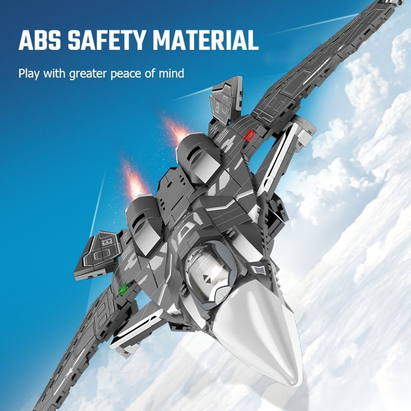 960pcs Military Airplane Model Building Blocks - Multi-purpose Shipboard Aircraft, Carrier Plane, Fighter Assembly Bricks Toys for Boys - Pe