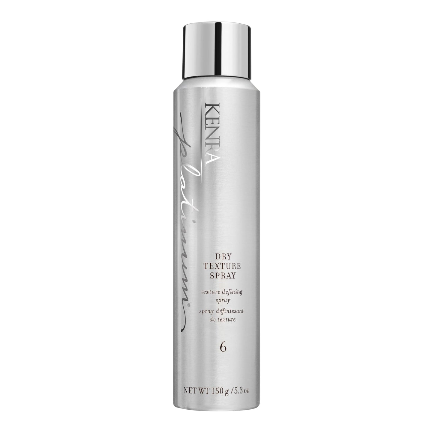 HOTKenra Platinum Dry Texture Spray 6 | Texture Defining Styler | Increases Texture & Fullness | Absorbs Oils & Impurities | Ultra-Lightweight, Non-Drying Formulation | All Hair Types