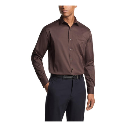 HOTVan Heusen Men's Dress Shirt Regular Fit Ultra Wrinkle Free Flex Collar Stretch Solid
