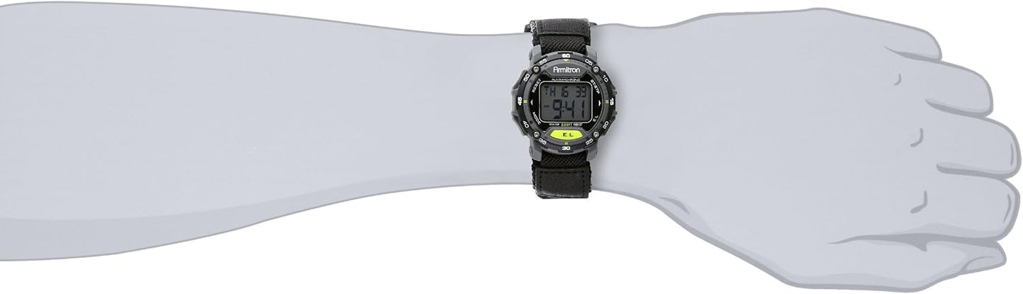 HOTArmitron Sport Unisex Digital Chronograph Nylon Strap Watch