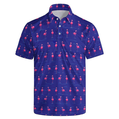 HOTGolf Polos for Men Funny Moisture Wicking Golf Shirts Performance Quick-Dry Polo Shirts Short Sleeve