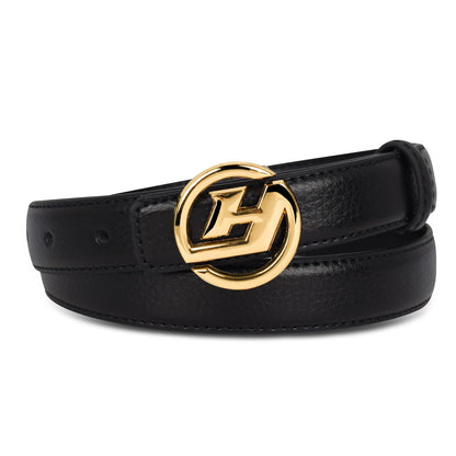 HOTAurolran Women's Leather Belt with Buckle - Ideal for Dresses, Jeans, and Coats