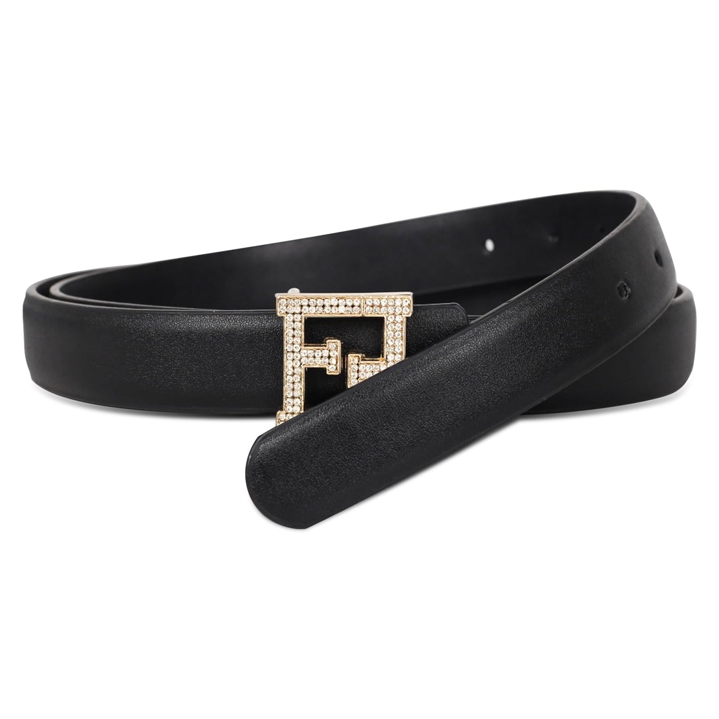 HOTAurolran Women's Leather Belt with Buckle - Ideal for Dresses, Jeans, and Coats