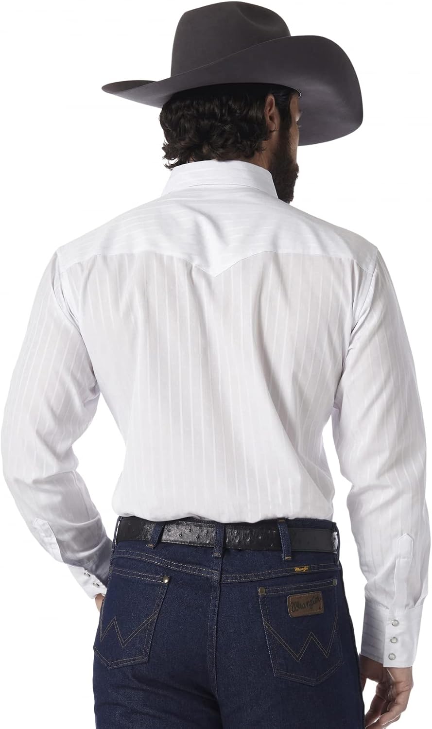 HOTWrangler Men's Sport Western Two Pocket Long Sleeve Snap Shirt