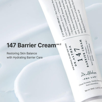 HOTDr.Althea 147 Barrier Cram, Korean Skincare, 1.69 Fl Oz (Ver.2 - Pack of 1) | Deep Hydration, Daily Skin Care with Ceramides, NAD, Hyaluronic Acid, Ectoin, Vegan Face Moisturizer
