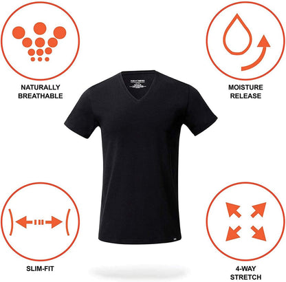 HOTPair of Thieves Men Super Soft V Neck | T-Shirt for Men | Breathable, Tagless Performance Cotton Blend | All-Day Wear