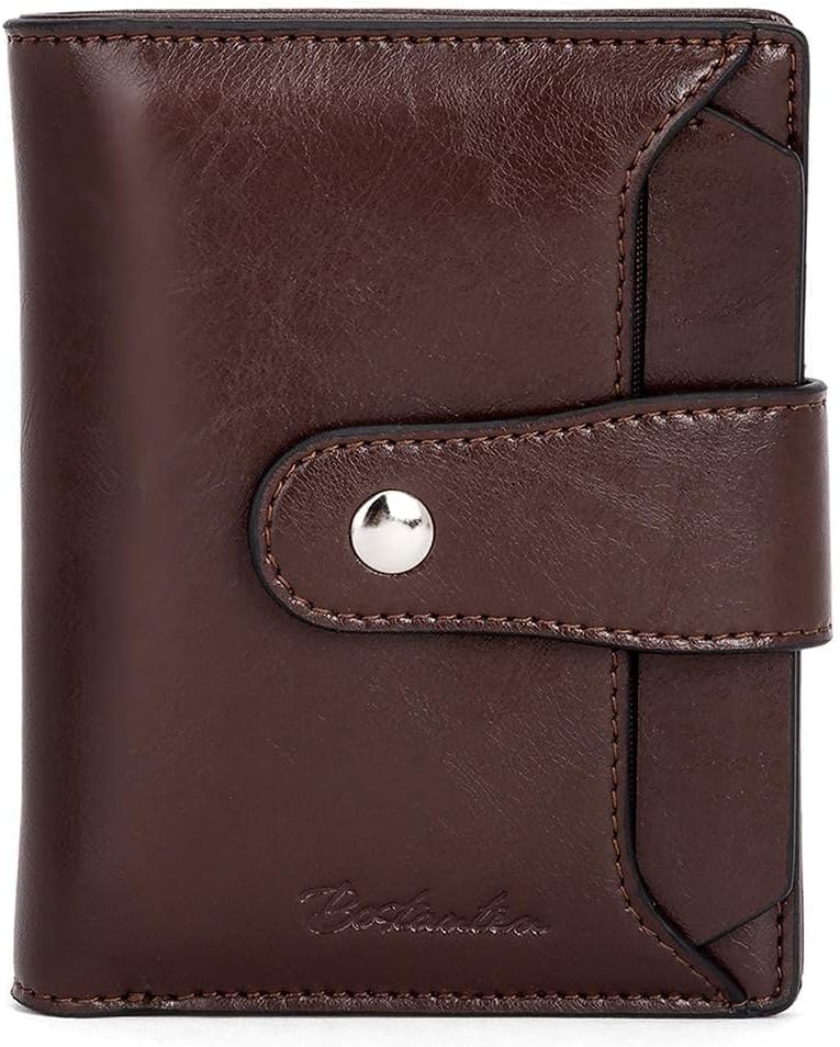 HOTBOSTANTEN Women's Leather Designer Handbags Tote Purses Shoulder Bucket Bags and Leather Wallet RFID Blocking Small Bifold Zipper Pocket Wallet Card Case Bundle