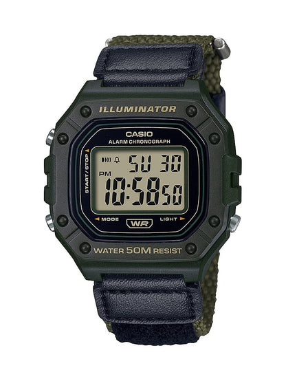 HOTCasio W218H Series | Men’s Digital Watch | 50M WR | 1/100 Second Stopwatch | 100 SEC Chronograph | LED Backlight | Countdown Timer | Daily Alarm | Hourly Time Signal | 7 Year Battery