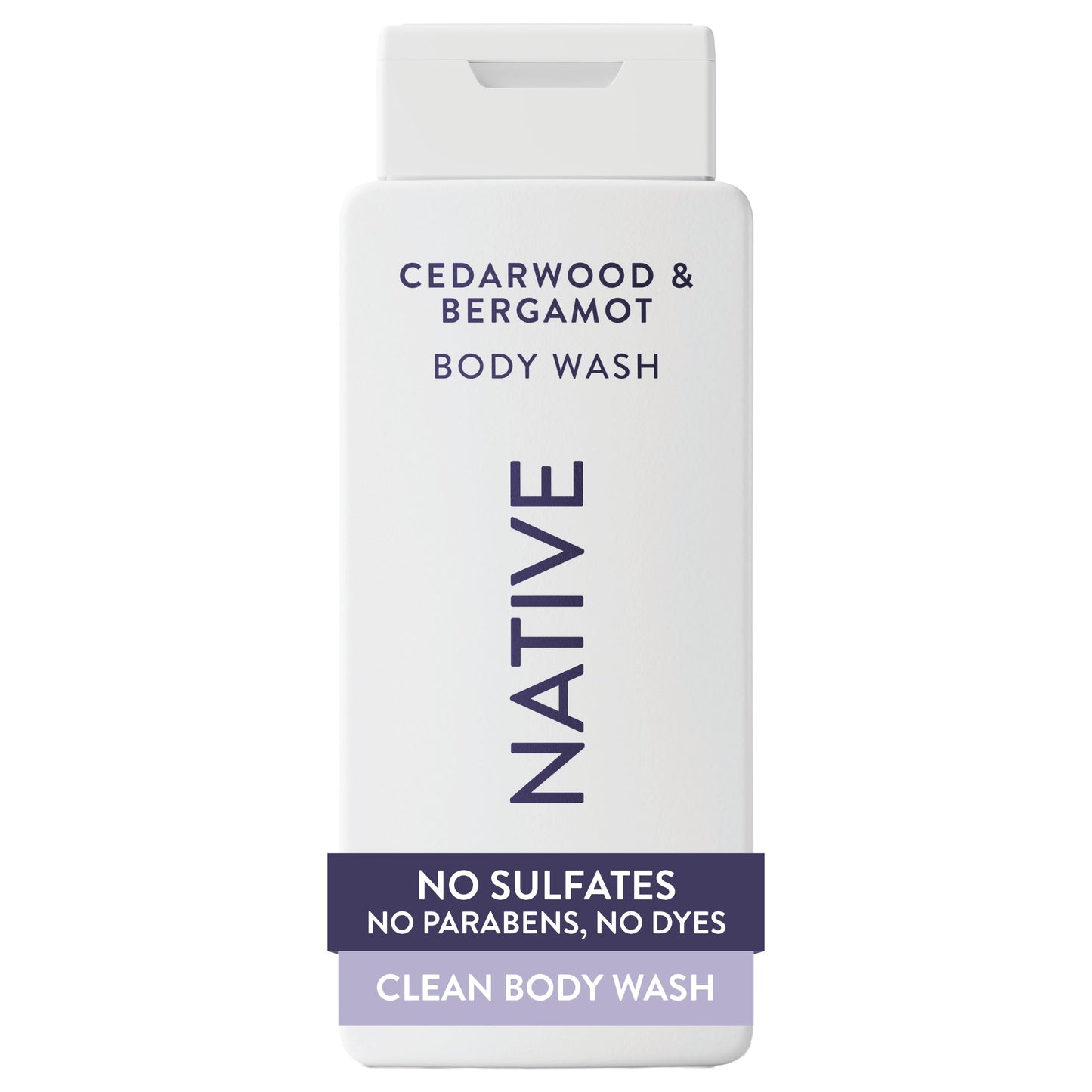 HOTNative Clean Body Wash, Gentle & pH-balanced for Sensitive Skin, 24-Hr Freshness for Men & Women, Vegan & Cruelty-Free, Free of Sulfates, Parabens & Phthalates, Sea Salt & Cedar, 18 fl oz