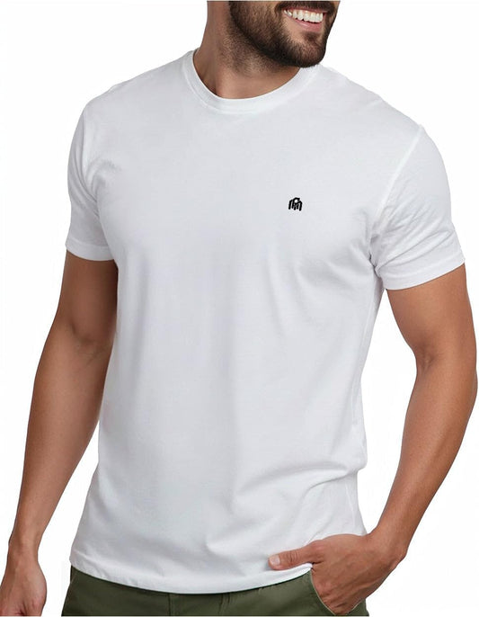 HOTMens T Shirts Soft Cotton Crew Neck Athletic Fit Casual Tees S-4XL | Soft cotton blend casual tee shirts with 4-way stretch - tag-free athletic fit for gym, work & casual wear. A go-to gift.
