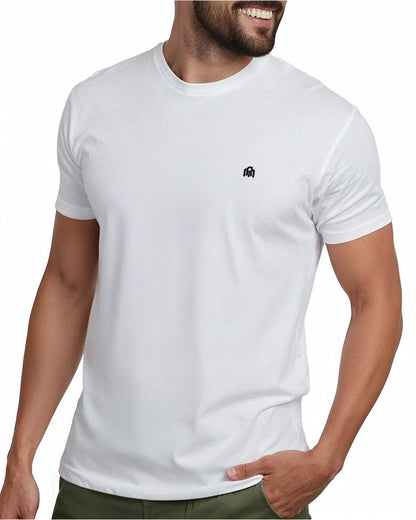 HOTMens T Shirts Soft Cotton Crew Neck Athletic Fit Casual Tees S-4XL | Soft cotton blend casual tee shirts with 4-way stretch - tag-free athletic fit for gym, work & casual wear. A go-to gift.