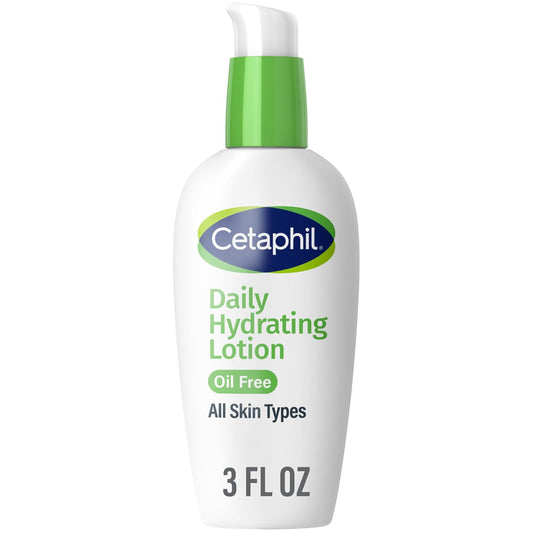 HOTCetaphil Daily Hydrating Lotion for Face, With Hyaluronic Acid, 3 fl oz, Lasting 24 Hour Hydration, for Combination Skin, No Added Fragrance, Non-Comedogenic