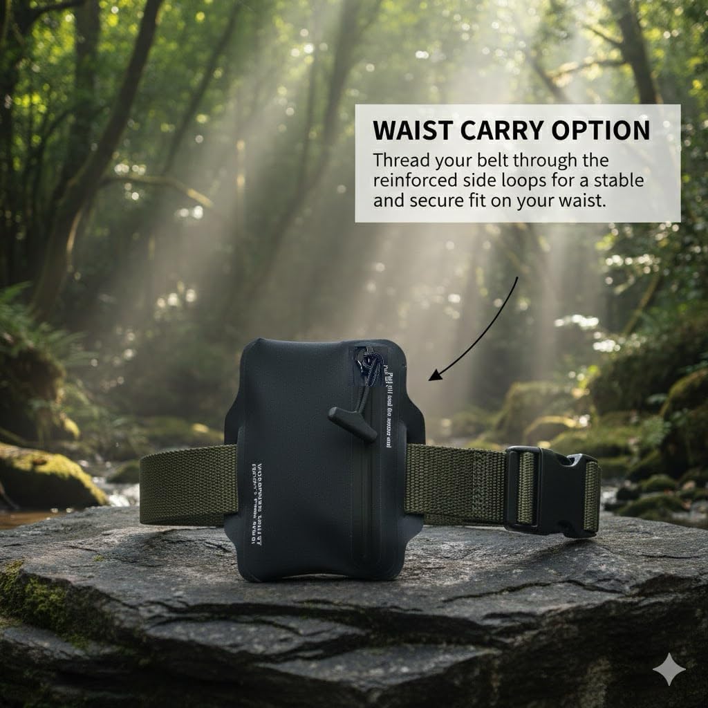 HOTWaterproof Wallet with Hypalon TPU Composite & TOPAZ Submersible Wallet Protection for Keys, Cards