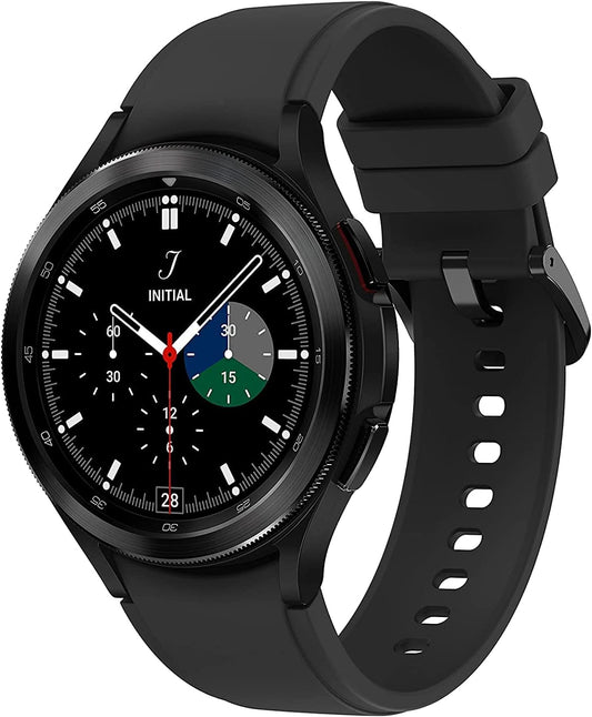 HOTSamsung Galaxy Watch 4 Classic 46mm Smartwatch with ECG Monitor Tracker for Health Fitness Running Sleep Cycles GPS Fall Detection LTE US Version, Black (Renewed)