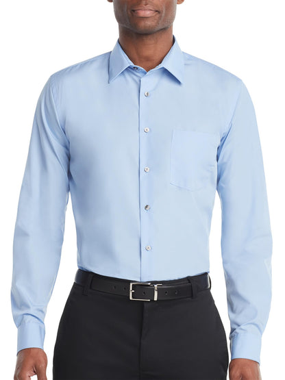 HOTVan Heusen Mens Dress Shirt Regular Fit Poplin Solid