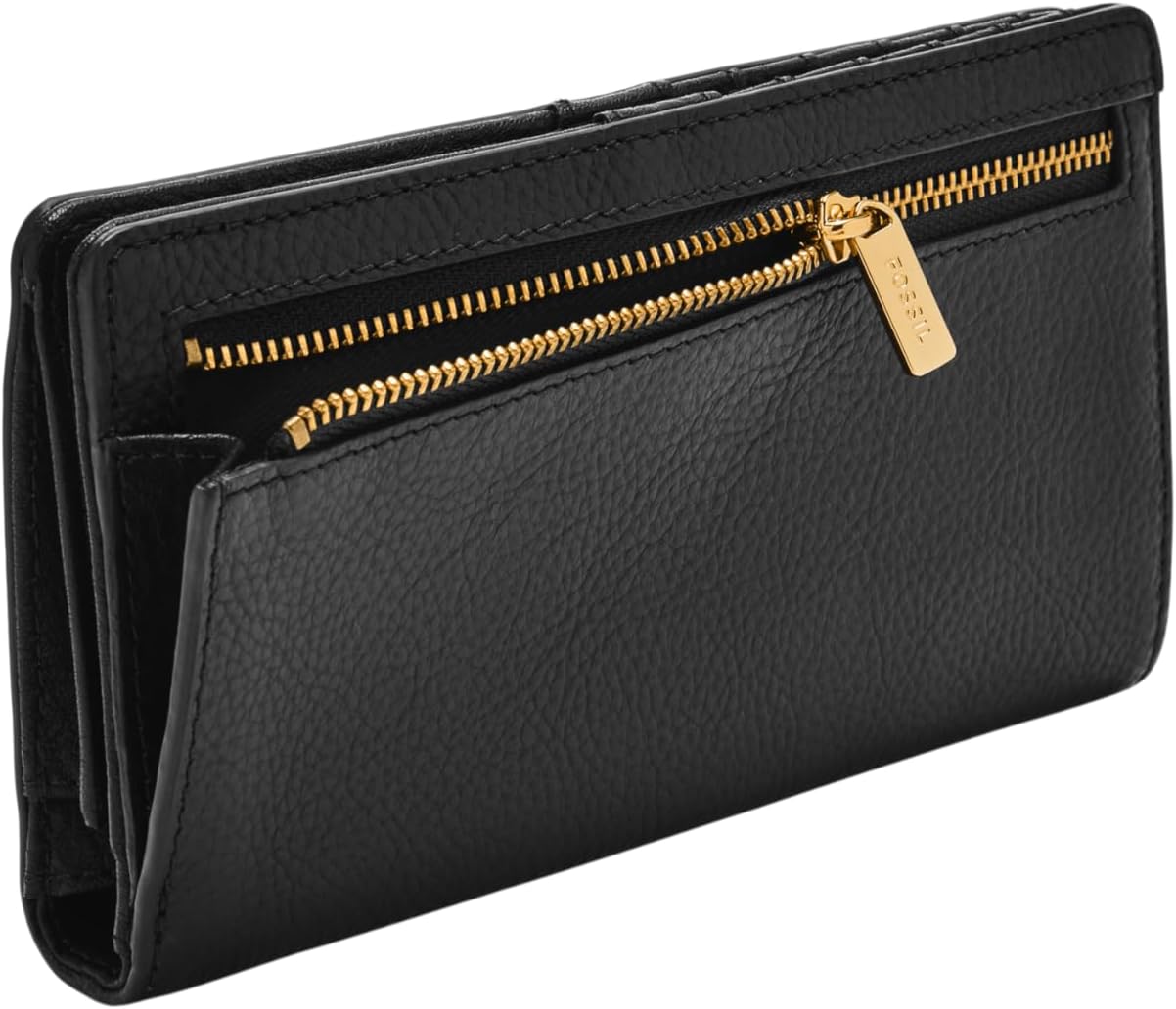 HOTFossil Women's Liza Leather Slim Bifold Wallet for Women
