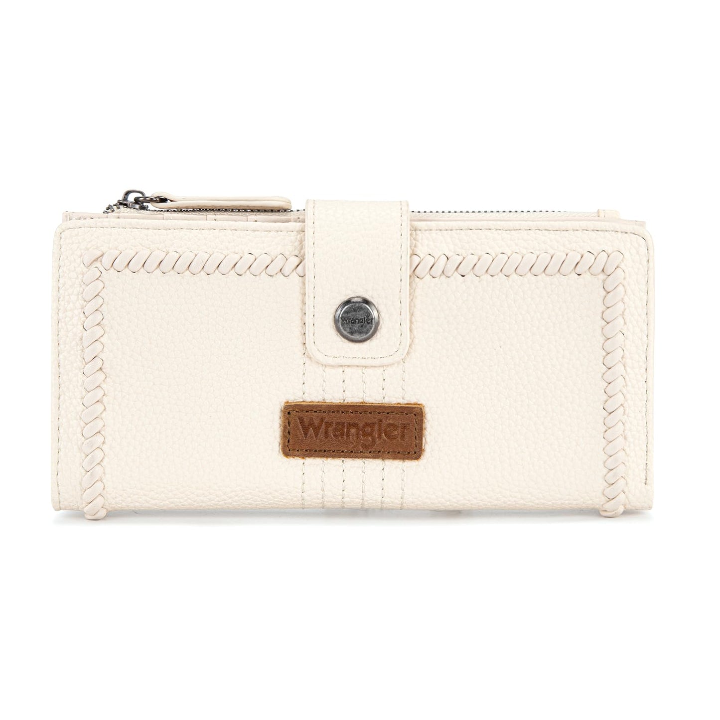 HOTMontana West X Wrangler Women's Wallets Large Wristlet for Woman Ladies Female Trifold Cash Wallet with Wrist Strap and Rfid Lining