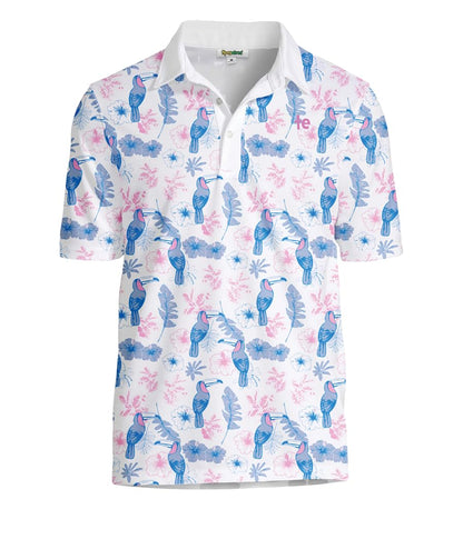 HOTTipsy Elves Men’s Golf Polo Shirt - Moisture Wicking, Stretch Fabric, Athletic Fit - Performance Polo